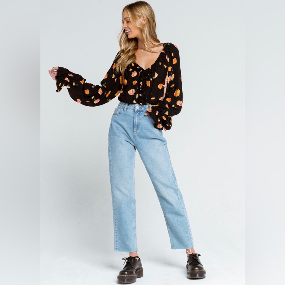 FREE PEOPLE Poppy Print Bodysuit